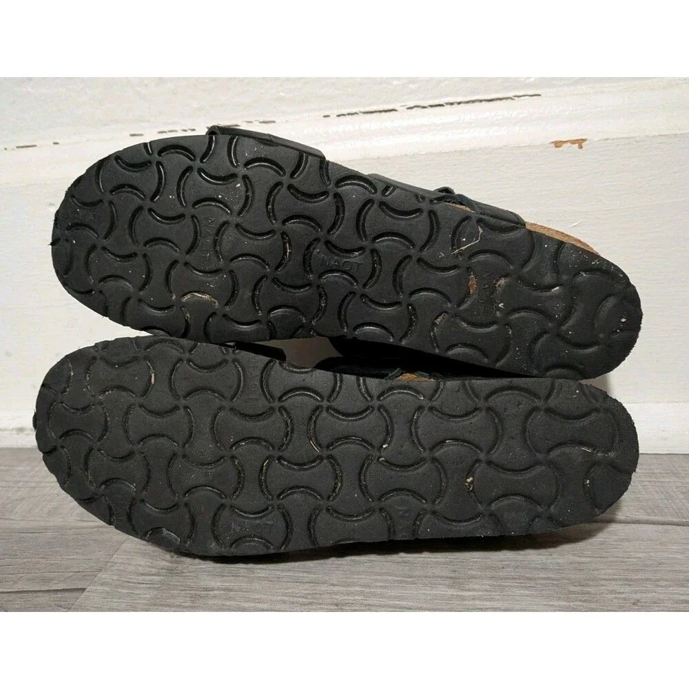 Naot Black Leather Sandals - Picture 10 of 10